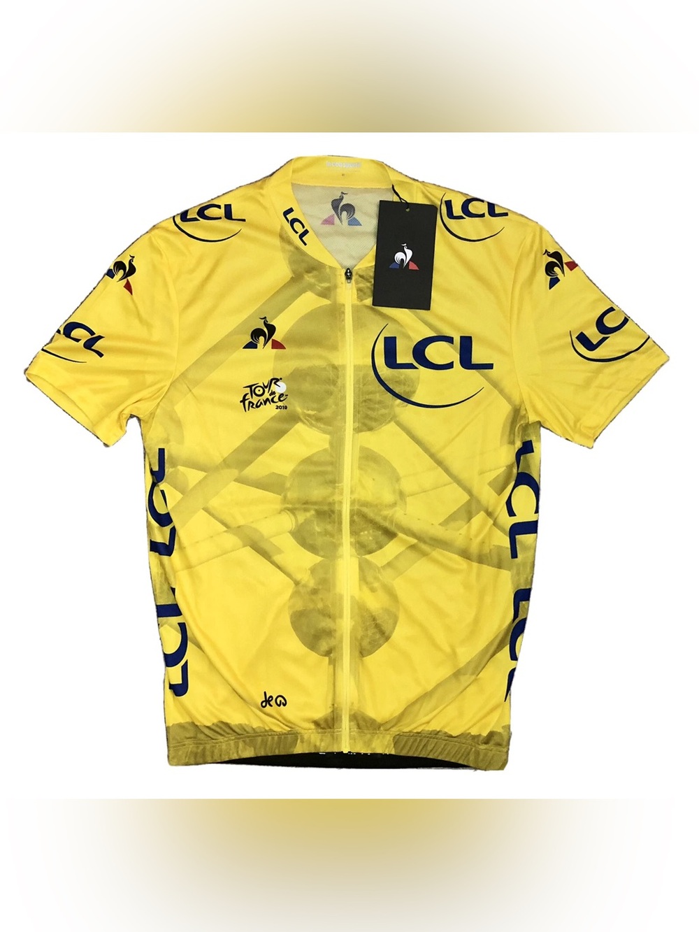 Le Coq Sportif 2019 Tour de France Depart Cycling Jersey Men’s Size M Medium NWT